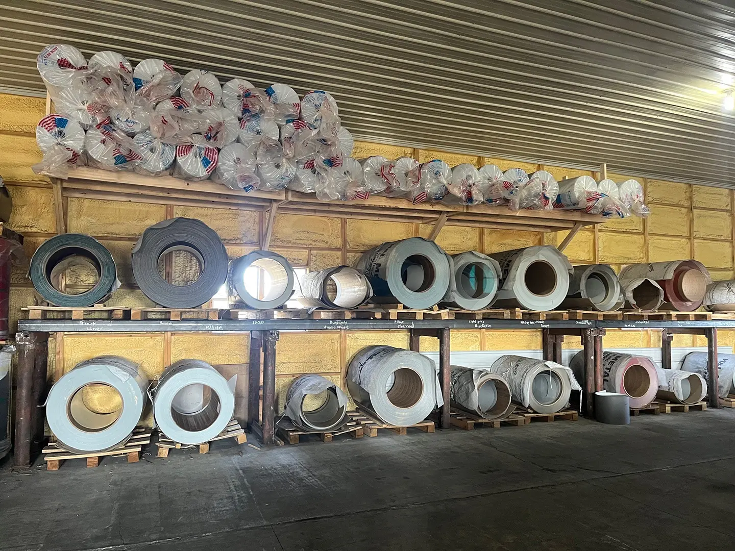Metal siding inventory